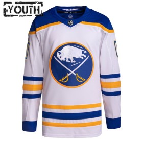 Børn NHL Buffalo Sabres Trøje Tilpasset Adidas 2023-24 Hvid Udebane Authentic